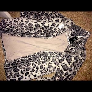 Small leopard print Hollister winter coat